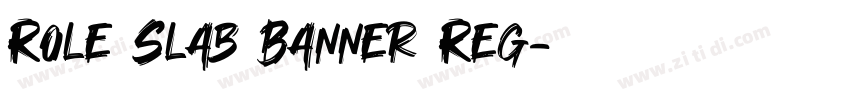 Role Slab Banner Reg字体转换